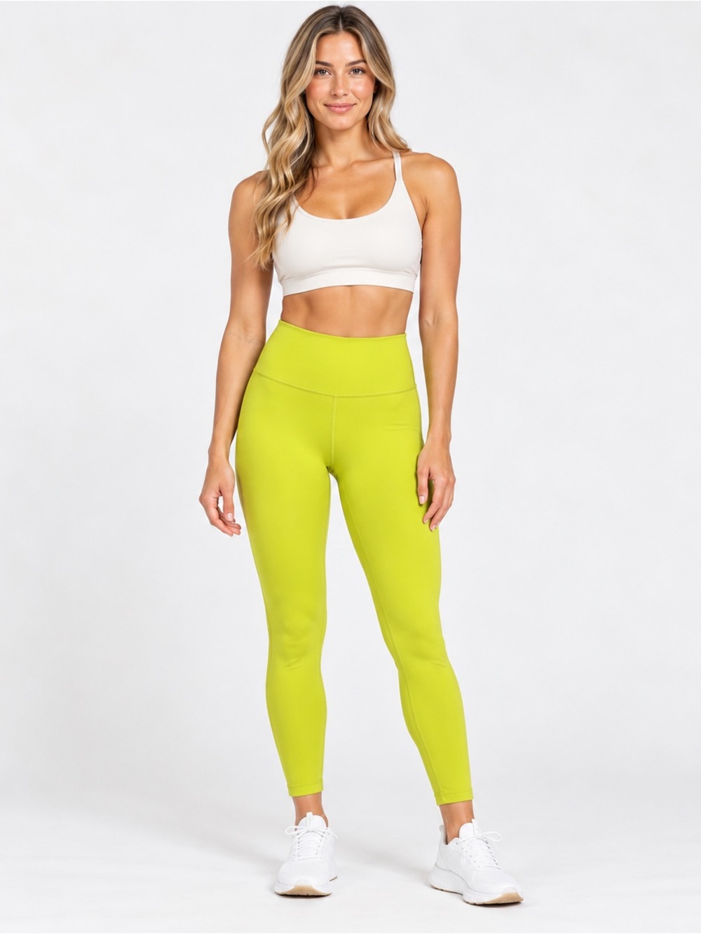 Lululemon Align High-Rise Pant 25” Yellow Pear Double Lined Leggings Size 8